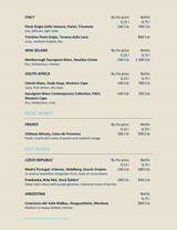 Menus & Prices, CafÃ© & Bistro, Prague
