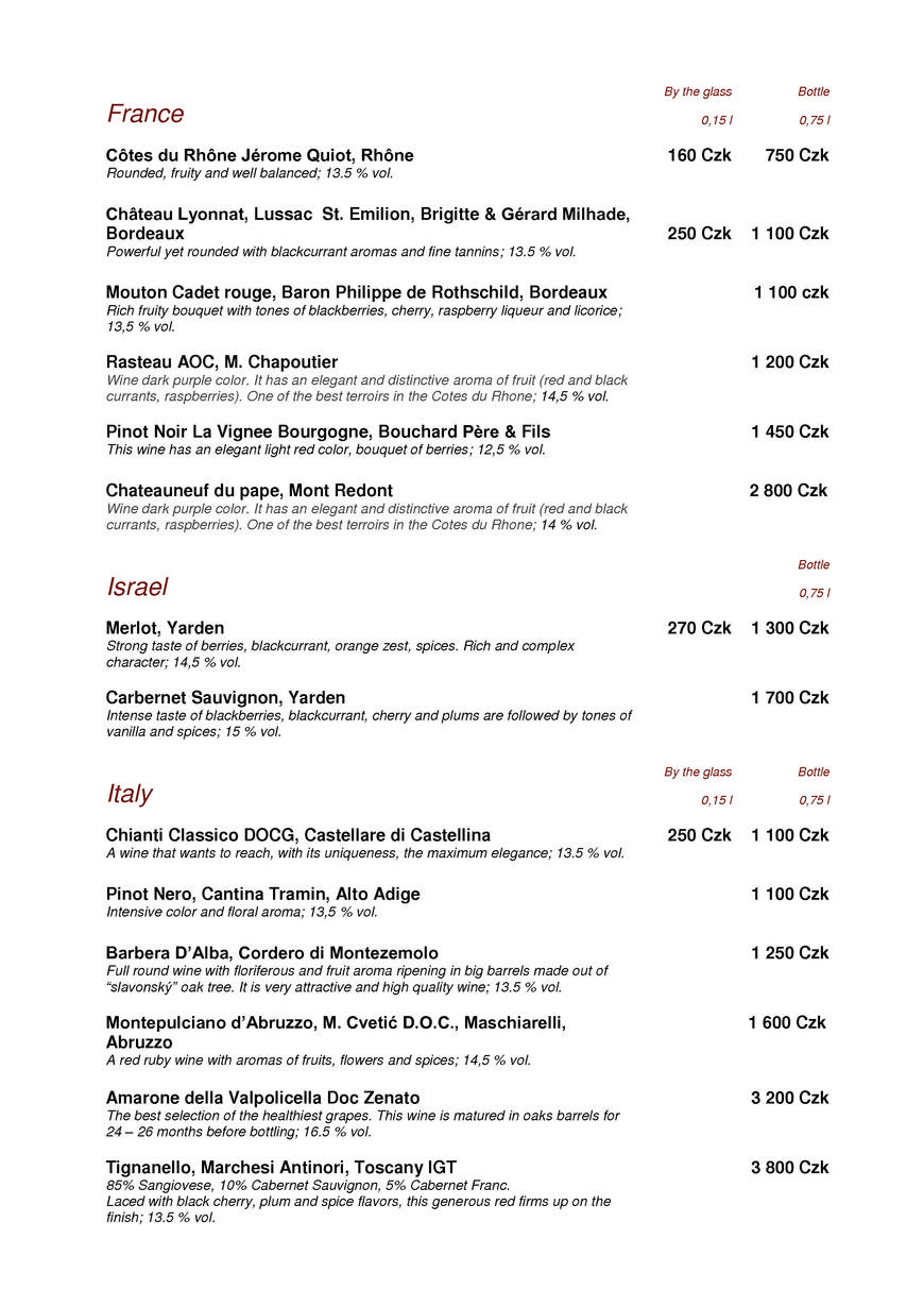  Pricelists of CzecHouse Grill & Rotisserie Pobrezni 1 - Photo 14 of 16