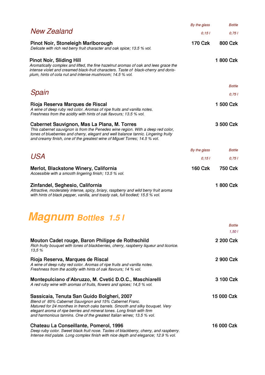  Pricelists of CzecHouse Grill & Rotisserie Pobrezni 1 - Photo 15 of 16