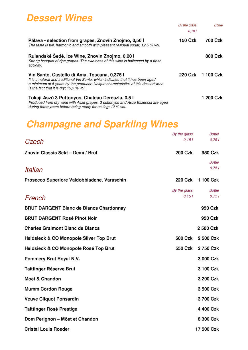  Pricelists of CzecHouse Grill & Rotisserie Pobrezni 1 - Photo 16 of 16