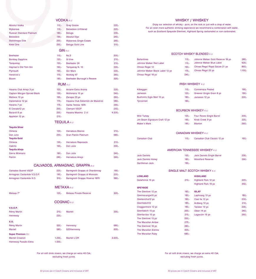  Pricelists of Cloud 9 Sky Bar & Lounge Pobrezni 1 - Photo 6 of 10