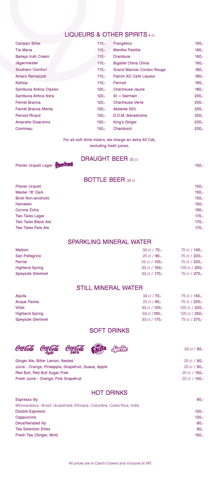  Pricelists of Cloud 9 Sky Bar & Lounge Pobrezni 1 - Photo 7 of 10