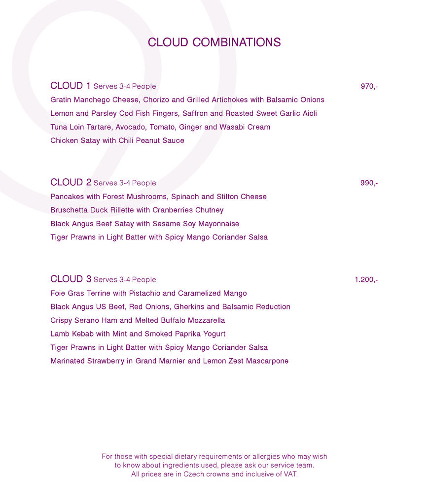  Pricelists of Cloud 9 Sky Bar & Lounge Pobrezni 1 - Photo 10 of 10
