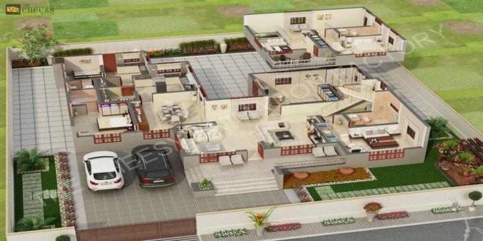  3D Floor Plan of 3D Floor Plan 602- 6th Floor, President House, Near Ambawadi Circle - Photo 8 of 15