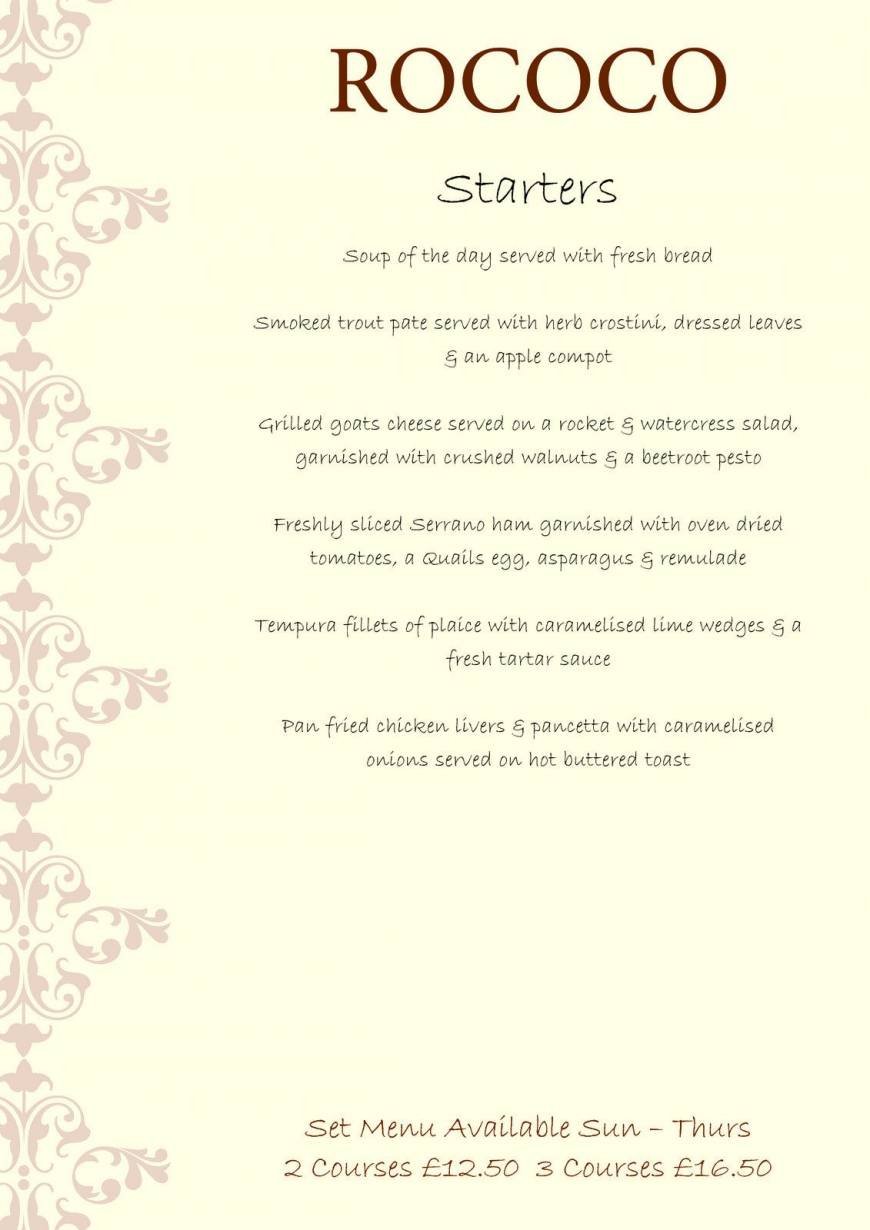  Pricelists of Rococo 34-36 Elm Road - Photo 1 of 5