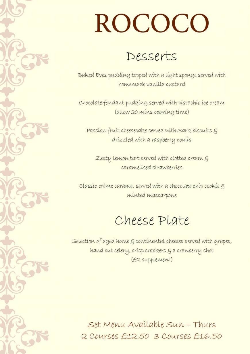 Pricelists of Rococo 34-36 Elm Road - Photo 3 of 5
