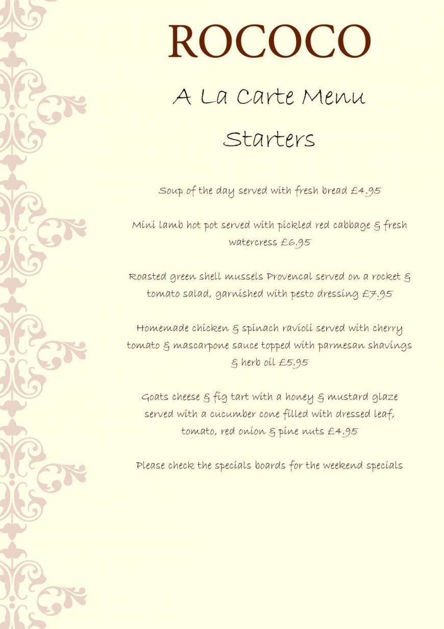  Pricelists of Rococo 34-36 Elm Road - Photo 4 of 5