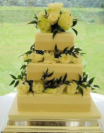 Ivory cake with fresh roses from Â£325 excl roses Profile Photos of Sharon Lord Cakes Fiddlers Field Croydon Road - Photo 5 of 21