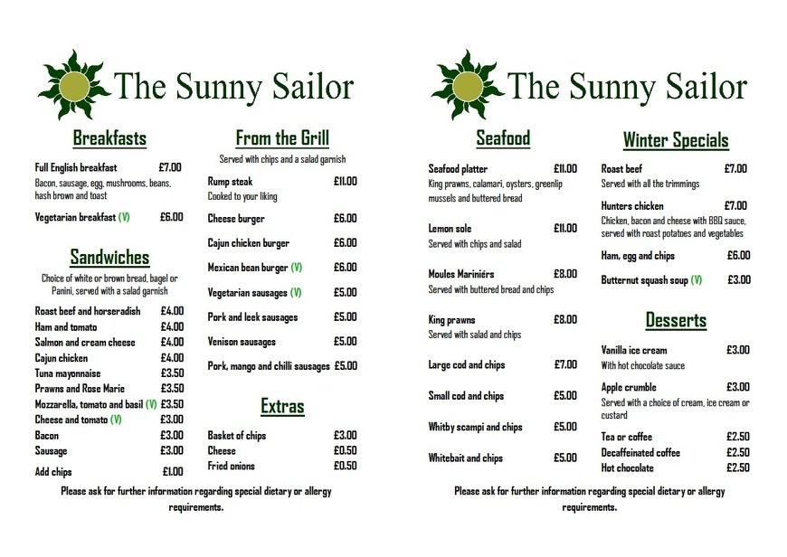  Pricelists of The Sunny Sailor 1 Fullbridge - Photo 1 of 1
