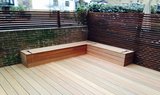 Hardwood decking, hardwood fencing and storage benches in East London. C&J Landscapes Ltd C&J Landscapes Ltd - Landscapers in East London Unit 1, 59 Browns Road 