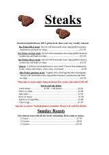 Menus & Prices, The Acorn Inn and Restaurant, Birchington on Sea