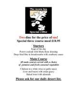 Menus & Prices, The Acorn Inn and Restaurant, Birchington on Sea