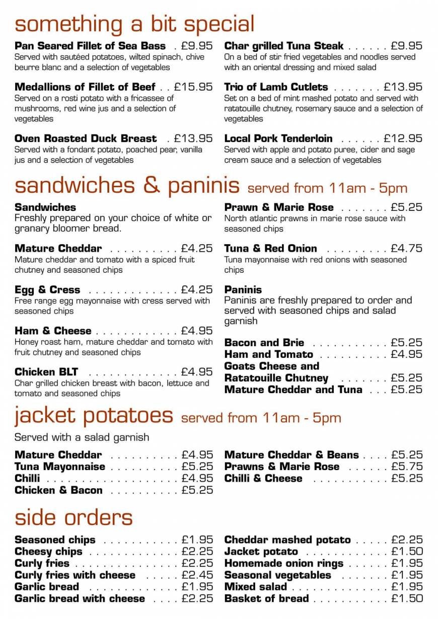  Pricelists of Amber Restaurant & Bar Within Cromer Country Club 127 Overstrand Road - Photo 4 of 11