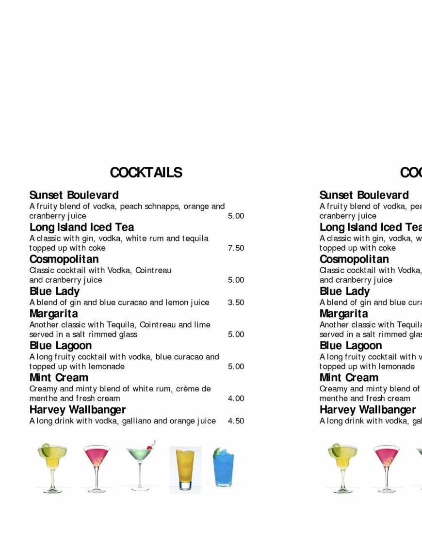  Pricelists of Amber Restaurant & Bar Within Cromer Country Club 127 Overstrand Road - Photo 8 of 11