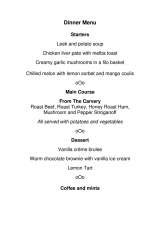 Menus & Prices, Amber Restaurant & Bar, Cromer  