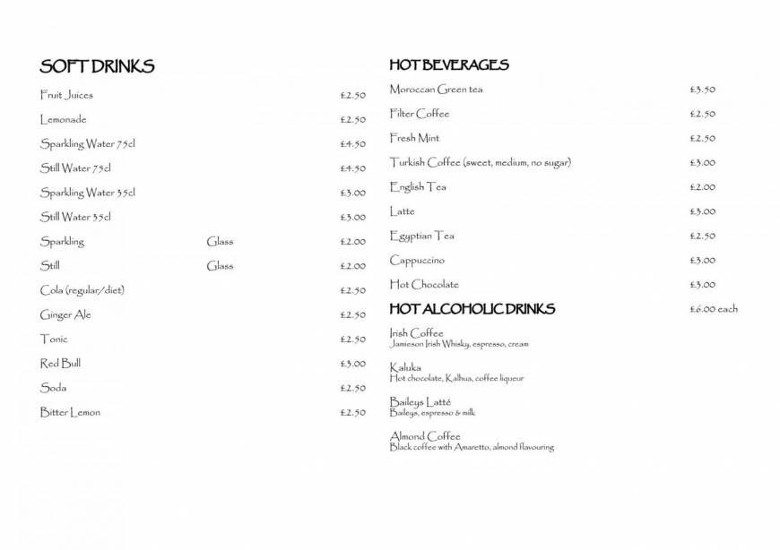  Pricelists of Ayoush London 58 James St - Photo 2 of 18