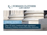  Forman Clothier Law Group, LLC 7 Central Avenue, Suite A 