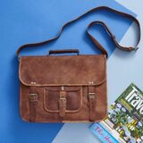 Grande Menâ€™s Classic Leather Satchel Leather Article 246 E Colden Ave 