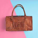 Leather Duffel Bag 18 inch Leather Article 246 E Colden Ave 
