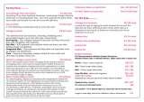 Menus & Prices, Essex Pamper Party, Colchester
