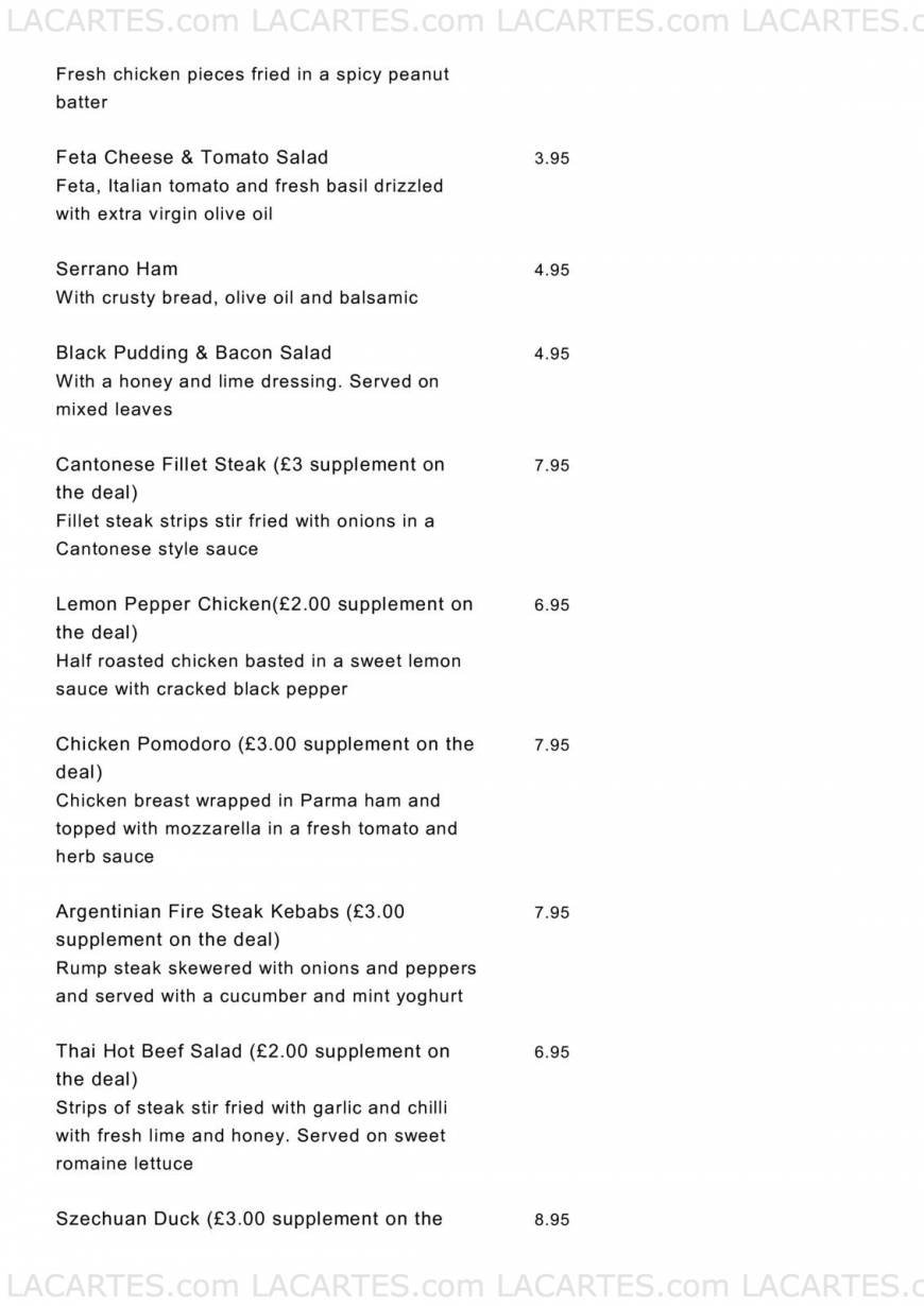  Pricelists of MOKA Cafe Bar and Restaurant - Preston Fishergate - Photo 4 of 6