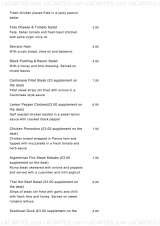 Menus & Prices, MOKA Cafe Bar and Restaurant - Preston, Preston