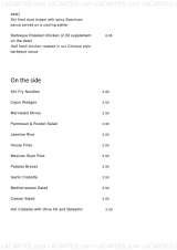 Menus & Prices, MOKA Cafe Bar and Restaurant - Preston, Preston