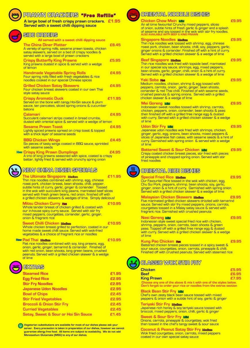  Pricelists of New China Diner Watercircus    - Photo 2 of 6