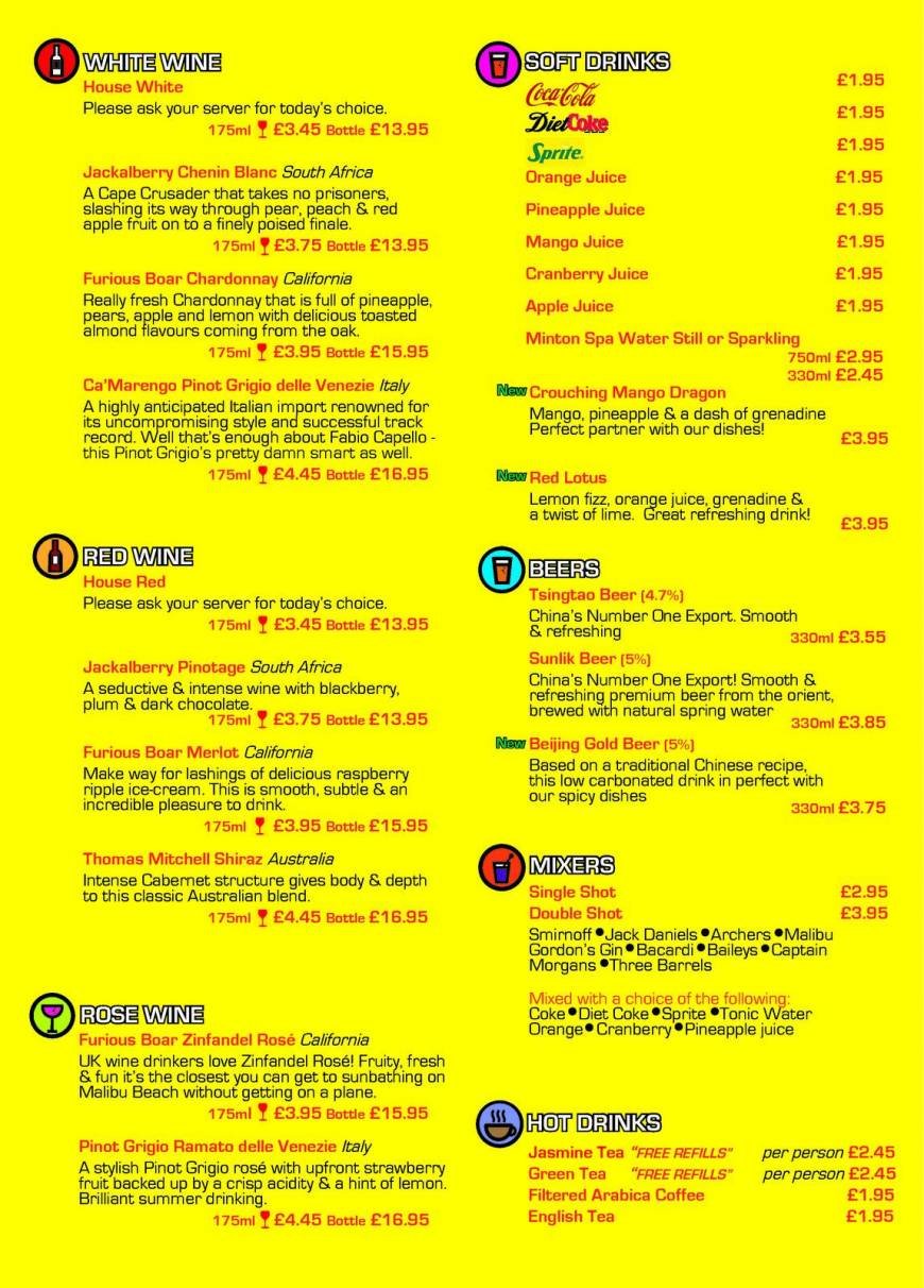  Pricelists of New China Diner Watercircus    - Photo 6 of 6