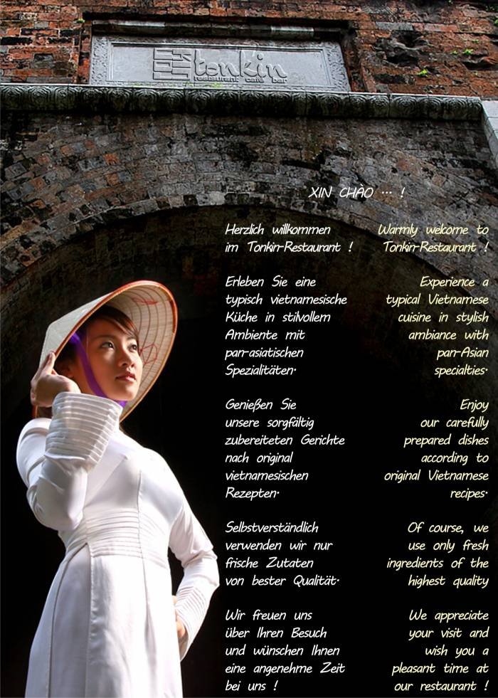 Willkommen....... welcome ...Menu (Speisekarte) of Tonkin - Vietnamese Cuisine - Bubble Tea Bar Krossener Str. 12 - Photo 11 of 19