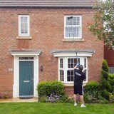 Residential house window washing using pure water to give a spotless shine. Professional window cleaners for Leicester Storm Window Cleaning Leicester 58 Copson Street, Ibstock, Coalville 