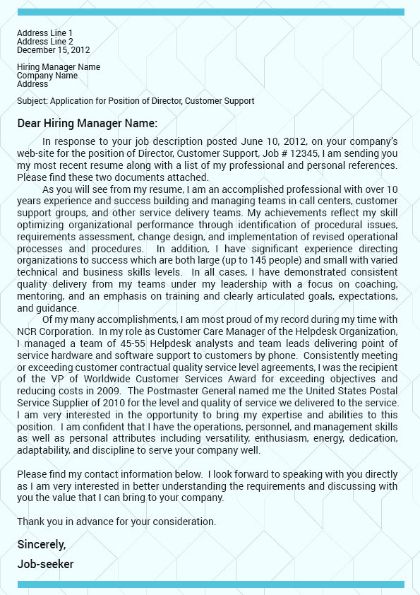 Executive Cover Letter Sample Profile Photos of Executive Resume Writers San Fernando - Photo 2 of 10
