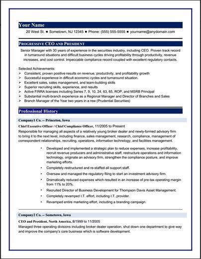 Executive Resume Sample 1 Profile Photos of Executive Resume Writers San Fernando - Photo 5 of 10