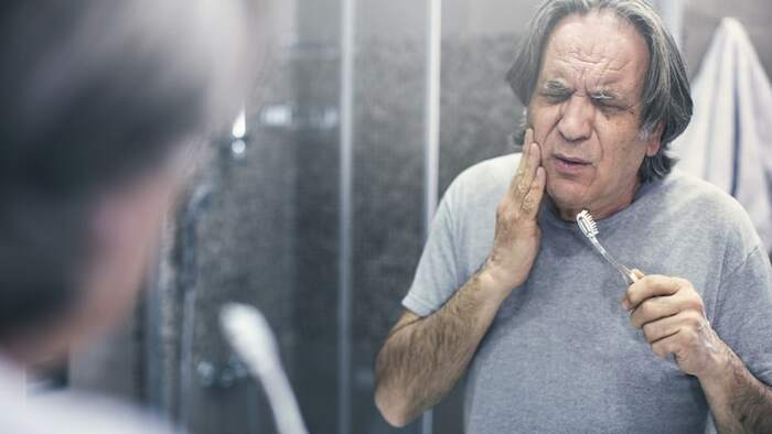 A picture of a senior experiencing tooth pain while brushing his teeth<br />
New Album of Dentistry at The Grove 2142 Mountain Grove Ave - Photo 11 of 11 A picture of a senior experiencing tooth pain while brushing his teeth<br />
New Album of Dentistry at The Grove 2142 Mountain Grove Ave - Photo 11 of 11