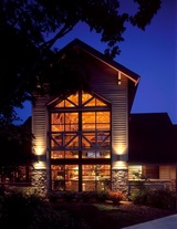 Night view of Dental Bliss Franklin office building Dental Bliss Franklin 151 Rosa Helm Way 