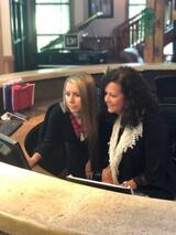 Frontdesk staff Angie and Linda at Dental Bliss Franklin Dental Bliss Franklin 151 Rosa Helm Way 