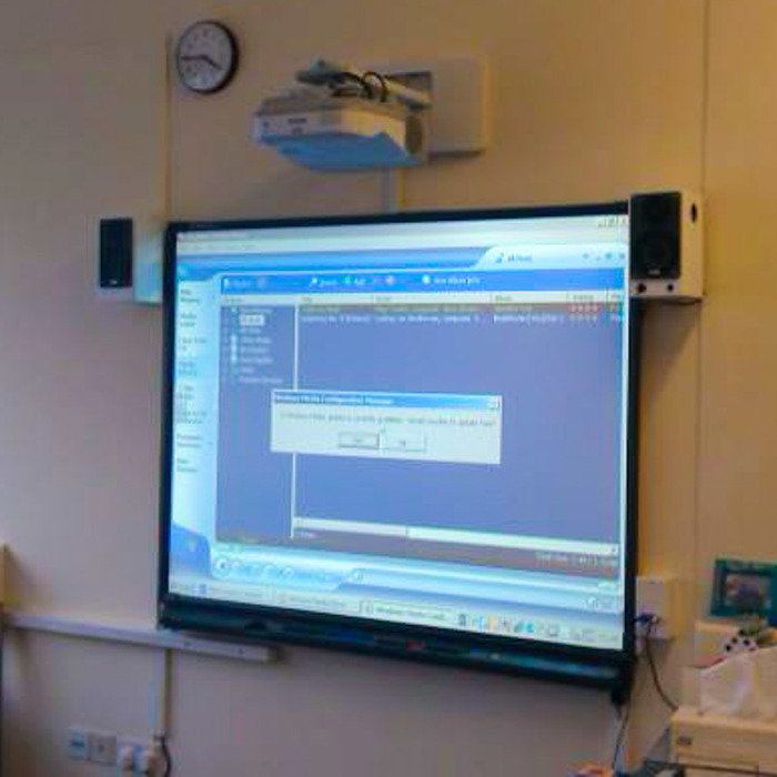 classroom interactive whiteboard projector install AV Installation Projector Smartboard Sound System of AV Unit 243 Felixstowe Road - Photo 6 of 6