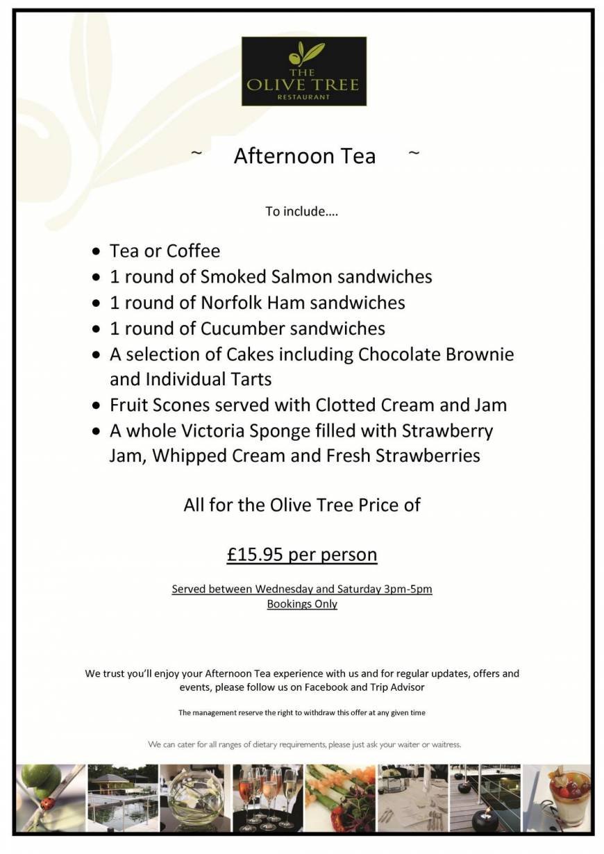  Pricelists of The Olive Tree Restaurant Bacton Road - Photo 1 of 7