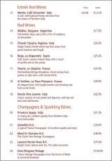 Menus & Prices, SeShell, Petts Wood