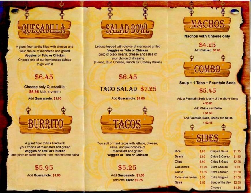  Pricelists of Only Falafel 1700, Oak Tree Road,Suite 9-10 - Photo 2 of 4