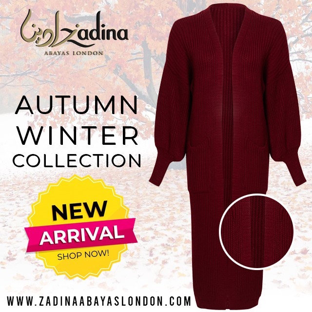 Zadina Abayas Autumn Winter Collection Knits New Album of Zadina Abayas London 181 Green Street - Photo 22 of 23