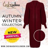 Zadina Abayas Autumn Winter Collection Knits Zadina Abayas London 181 Green Street 
