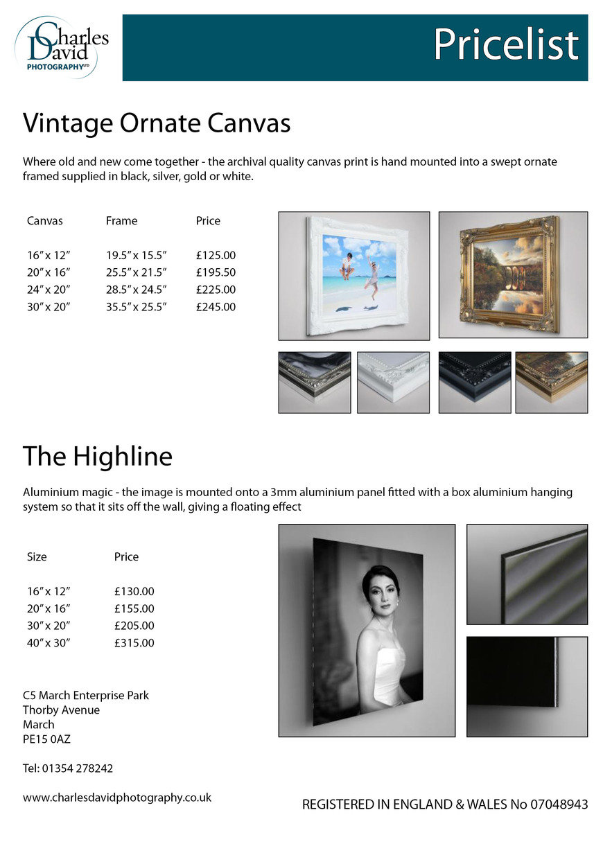  Pricelists of Charles David Photography Ltd C5 March Enterprise Park, Thorby Avenue - Photo 1 of 2