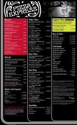 Menus & Prices, Pizza Express, West Wickam