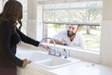Mike & Yahaira at Sink 1 1-800-PLUMBER +AIR 3905 Halik St 