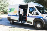 Mike Stepping Out of Van 1-800-PLUMBER +AIR 3905 Halik St 