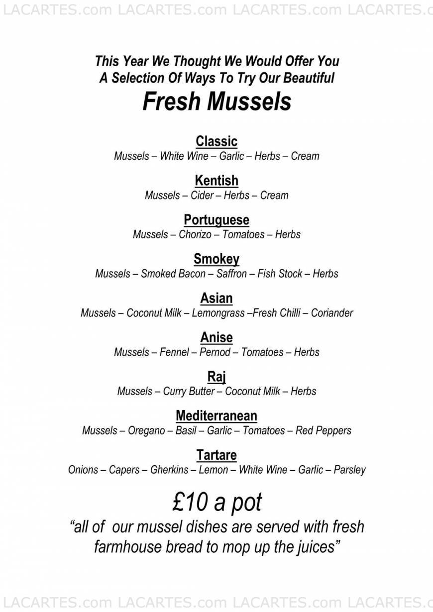  Pricelists of The Minnis Bar & Restaurant The Parade - Photo 14 of 17