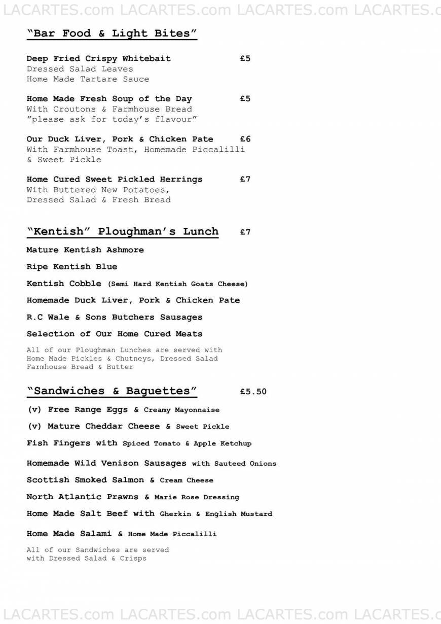  Pricelists of The Minnis Bar & Restaurant The Parade - Photo 12 of 17