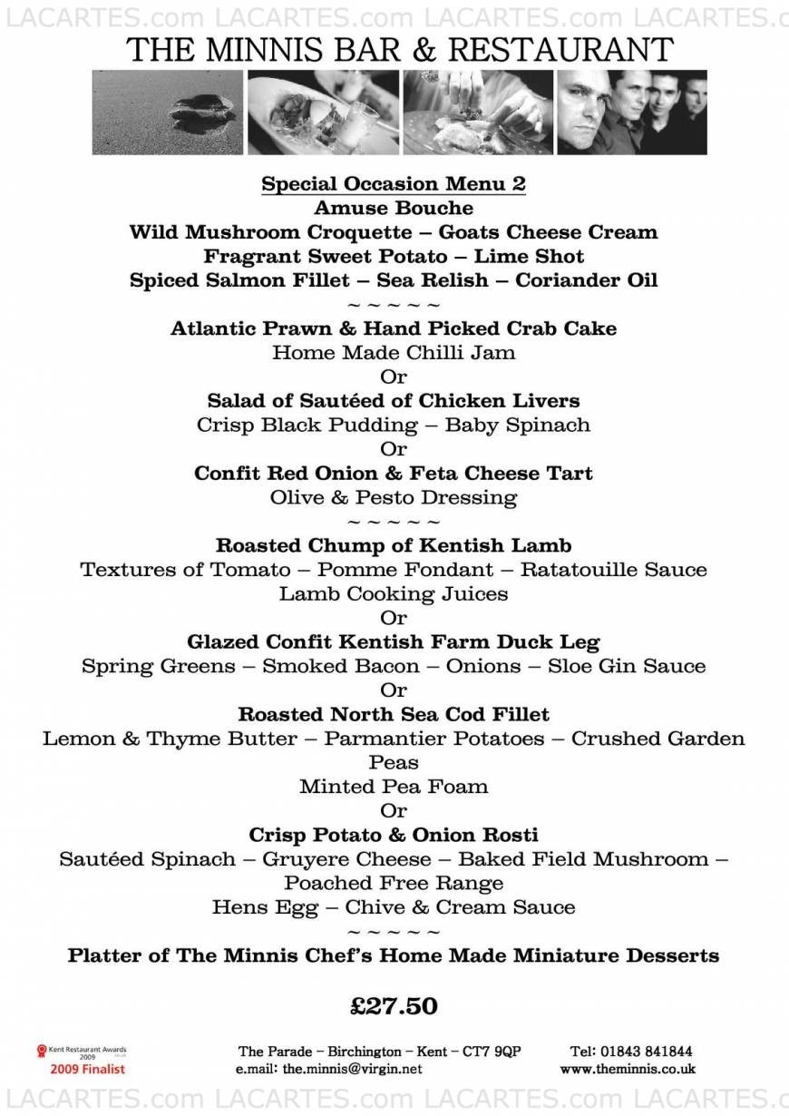  Pricelists of The Minnis Bar & Restaurant The Parade - Photo 8 of 17