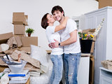 Happy young couple staying together in their new common flat and kissing, Storage Beckenham Ltd., Beckenham